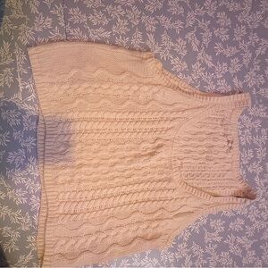 By Together Cream Cable Knit Tank Top